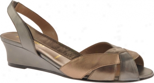 Bryno Magli Meghan (women's) - Beige Combo Metallic Nappa