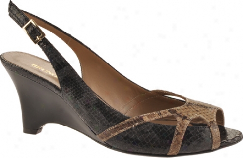 Bruno Magli Savanna (women's) - Nero/sand Reptile Print Leather