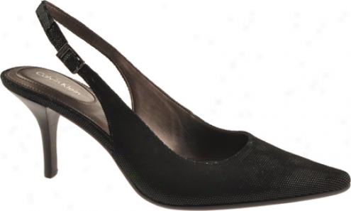 Calvin Klein Day (women's) - Black Texured Silky Suede