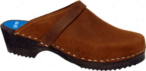 Cape Clogs Solids - Brown Nubuck