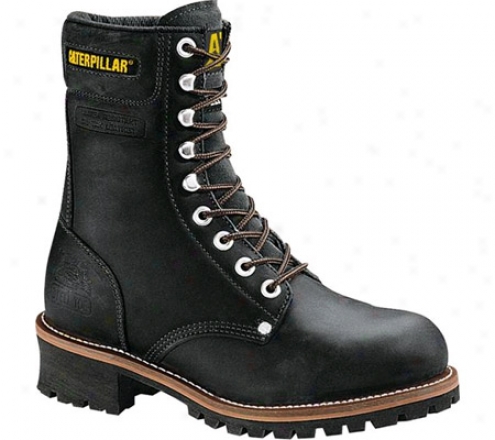 "caterpillar Logger 9"" Steel Toe (men's) - Black Full Grain"