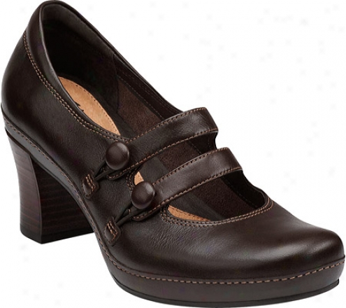 Clarks Mika Kim (women's) - Dark Brown Leather