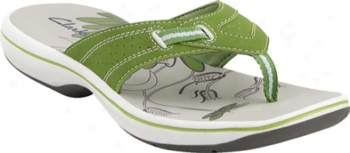 Clarks Seymour Haven (women's) - Green Synthetic