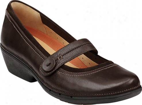 Clarks Un.charm (women's) - Dark Brown Leather