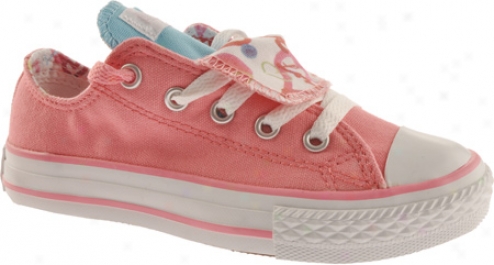 Converse Chuck Taylor All Fate Double Tongue Ox (children's) - White/geranium Pink