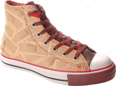 Converse (product) Red Chuck Taylor All Star Drx Hi Top - Brown/black Leather