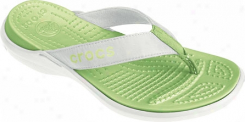 Crocs Capri (women's ) - White/celery