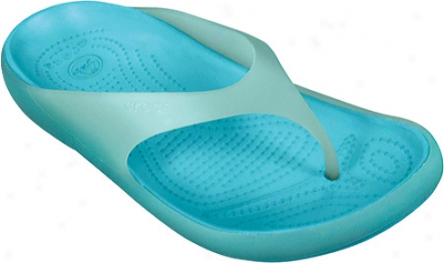 Crocs Carlie Flip (women's) - Sea Foam/aqua