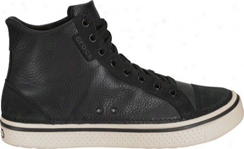 Crocs Hover Mid Leather (men's) - Black/stucco