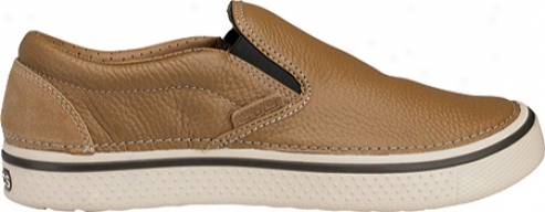 Crocs Hover Slip On Leather (men's) - Hazelnut/stucco