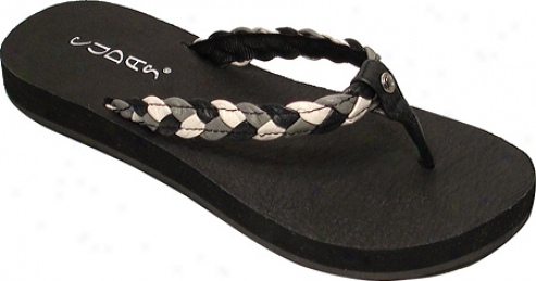 Cudas Woven (women's) - Black Leather