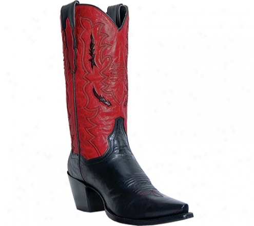 "dan Post Boots 12"" Dp3238 (women's) - Black/red Robin"