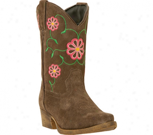 Dan Post Boots Tish Dpc2840 (gilrs') - Tan Suede/ Flower Embroidery