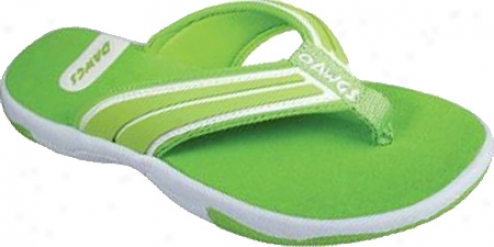 Dawgs Sporty Fli; Flop (women's) - Lime Green