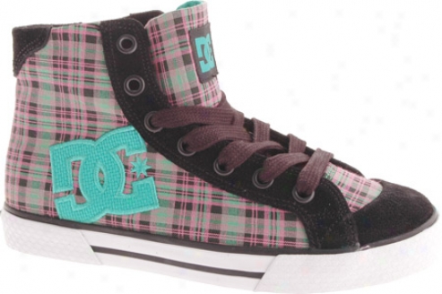 Dc Shoes Chelsea Mid (women's) - Black/pink