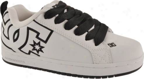 Dc Shoes Court Graffik (men's) - White/black/white