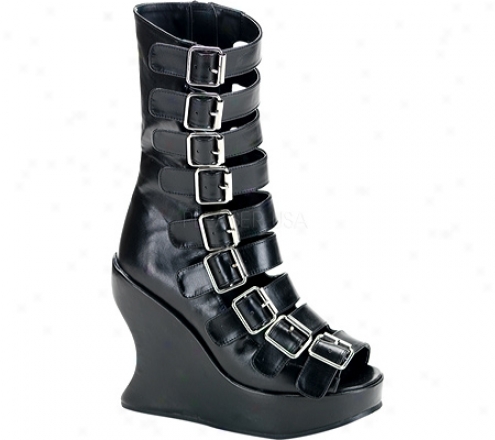 Demonia Bravo 66 (women's) - Black Pu