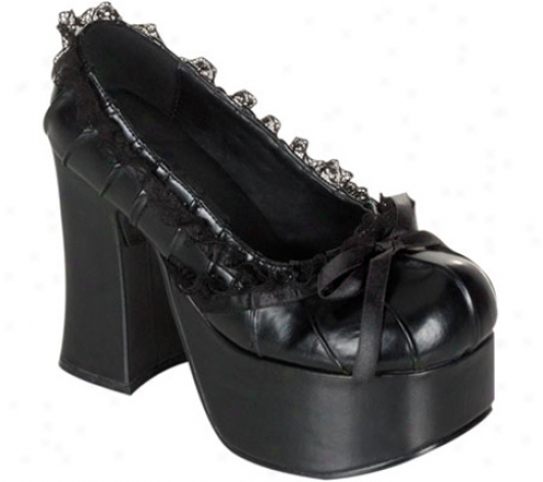 Demonia Charade 26 (women's) - Black Pu