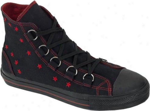 Ddmonia Deviant 105 (men's) - Black Canvas/red