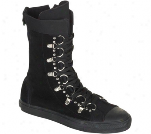 Demonia Deviatn 205 (men's) - Black Suede