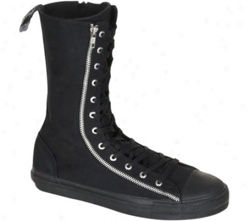 Demonia Deviant 206 (men's) - Black Canvas