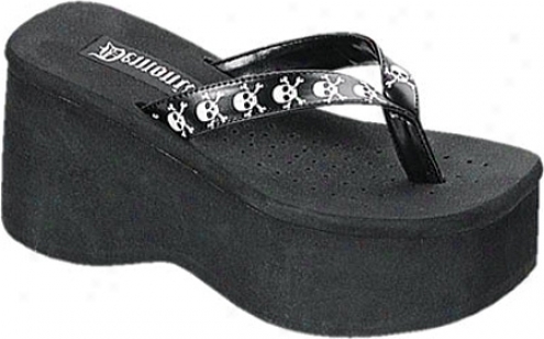 Demonia Funn 17 (women's) - Black Pu