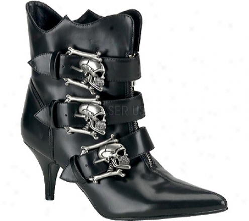 Demonia Fury 06 (women's) - Black Nappa Pu