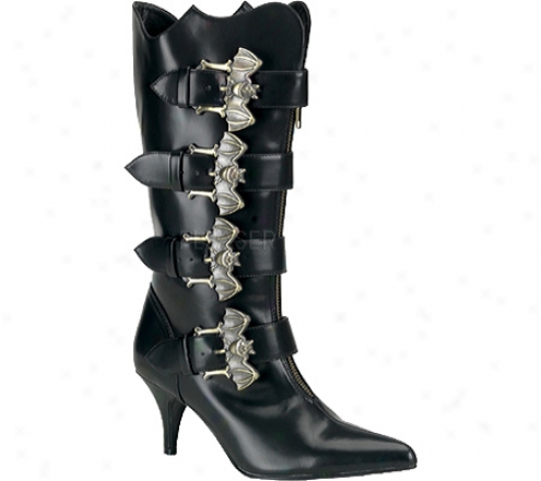 Demonia Fury 107 (women's) - Black Nappa Pu