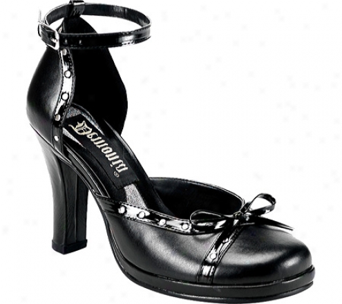 Demonia Glam 24 (women's) - Black Pu