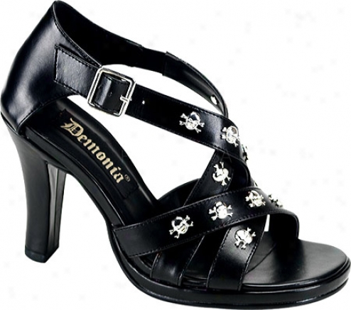 Demonia Glam 44 (women's) - Black Pu