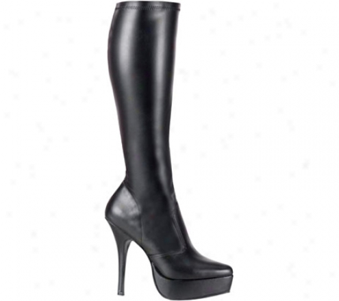 Demonia Indulgs 2000 (women's) - Black Stretch Pu