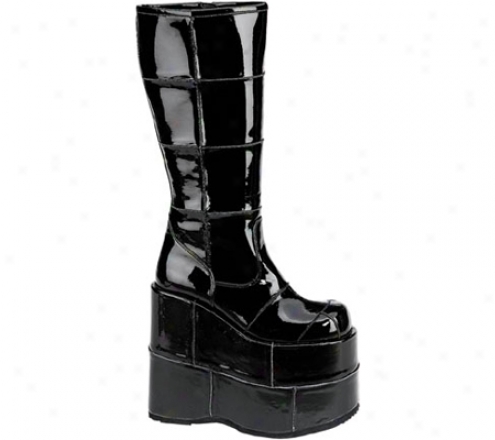 Demonia Stakc 301 (men's) - Black Patent