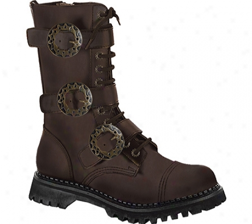 Demonia Steam 12 (men's) - Brown Leather