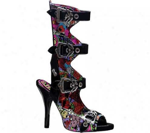 Demonia Zombie 102 (women's) - Black Patent