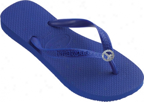 Dini's Los Angeles Crystal Peace Signs (women's) - Royal Blue