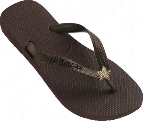 Dini's Los Angeles CrystalS tars (women's) - Brown