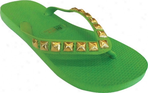 Dini's Los Ageles Pyramid Studs (women's) - Spring Green