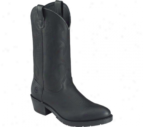 "double H 12"" Ag7 Work Western (men's) - Black"