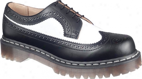 Dr. Martens 3989bwsm 5-eyelet Broque - Black/white Smooth Leather