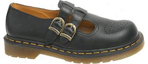 Dr. Martens 8065 Double Strap Mary Jaane Dml (women's) - Black Smooth