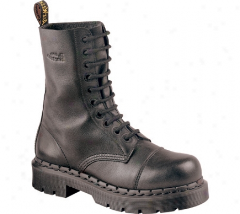 Dr. Martens 8267ba 10 Eye Notched Welt Boot (men's) - Black Nappa