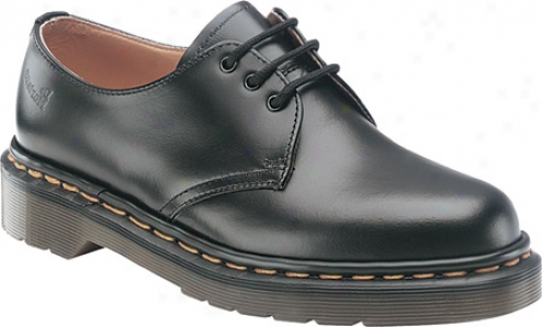 Dr. Martens Back To Baqics 1461 3 Eye Gibaon (women's) - Black Smooth