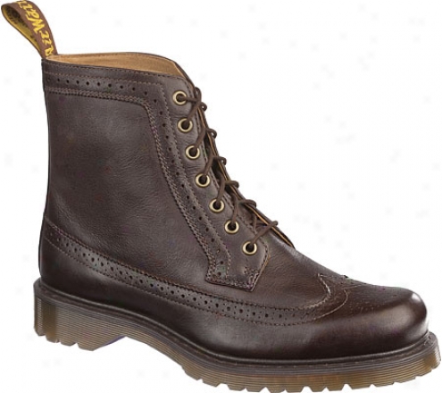 Dr. Mar5ens Fitzroy 7-eye Brogue Boot (men's) - Darkness Brown Classic Wyoming