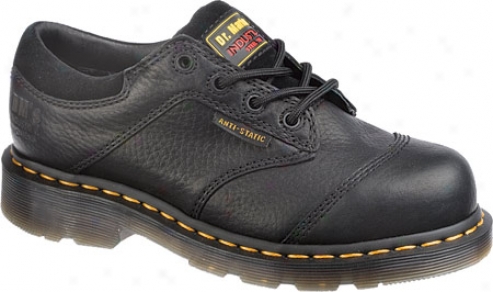 Dr. Martens Flux Midi St 4 Eye Shoe (women's) - Black Industrial Bear/suede