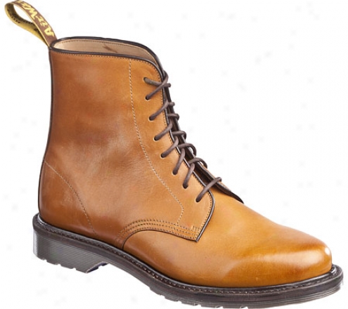 Dr. Martens Jeffrey 8-eye Boot (men's)-  Tan Burnished Servo Lux