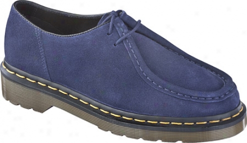 Dr. Martens Redford 2 Eye Bellows Shoe - Navy Hi Suede Wp