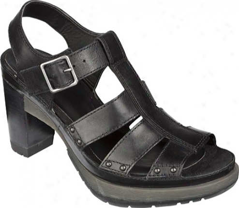 Dr. Martens Vanessa 3-strap Sndal (women's) - Black Polished Laredo