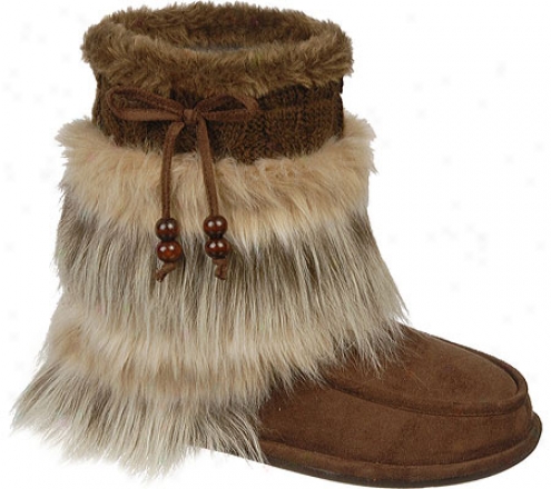 Dr. Scholl's Chewy (women's) - Brown Microfiber/faux Fur