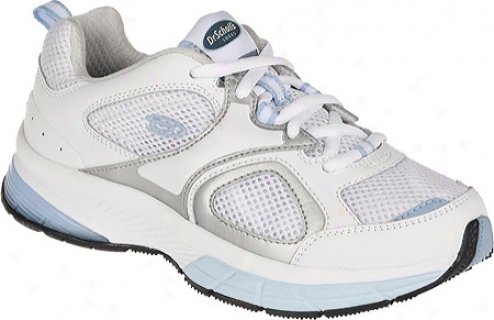 Dr. Scholl's Elise (women's) - White Leather/sky Ensnare