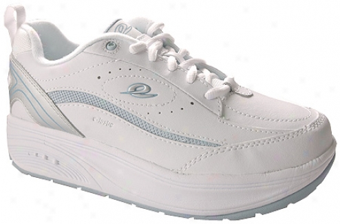 Easy Spirit Getupandgo (women's) - White/light Blue Leather